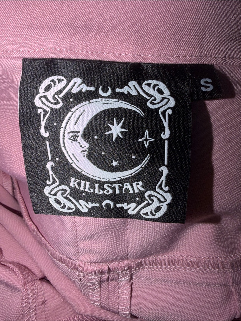 Killstar Pink Pleated Mini Skirt with Zip & Strap Hardware - Picture 2 of 9